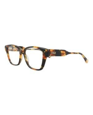 NEW CHLOE women's cat eye-frame recycled acetate optical frames in tortoiseshell